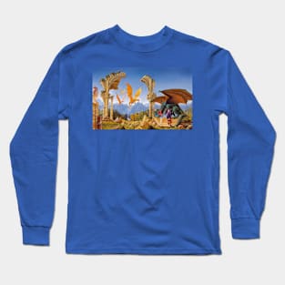 Dragons at Castle Ruins Long Sleeve T-Shirt